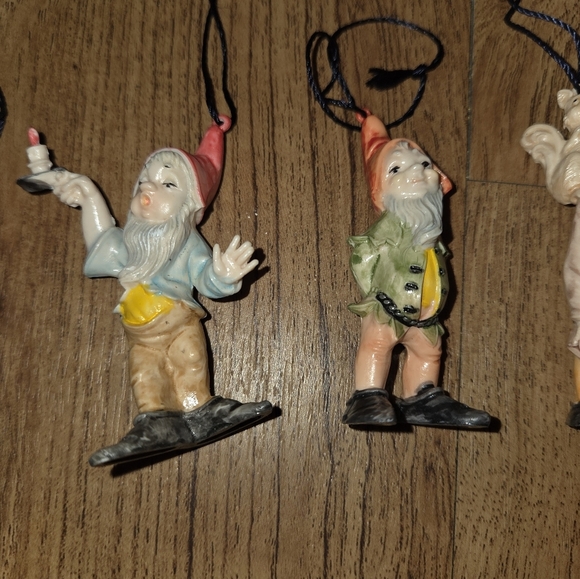 Vintage Fontaini Elves Gnomes Made In Italy Ornaments Christmas Decor - Picture 3 of 9